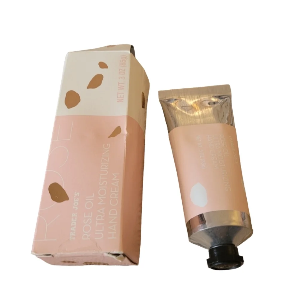Trader Joe's Rose Oil Moisturizing Hand Cream New in Box 3oz.